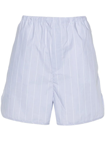 Striped Organic-Cotton Shorts