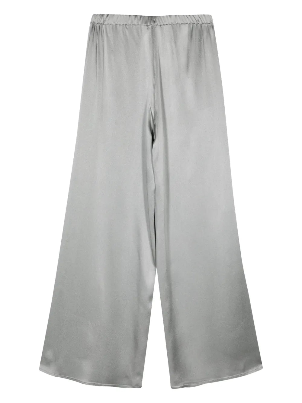 Satin-Finish Palazzo Pants