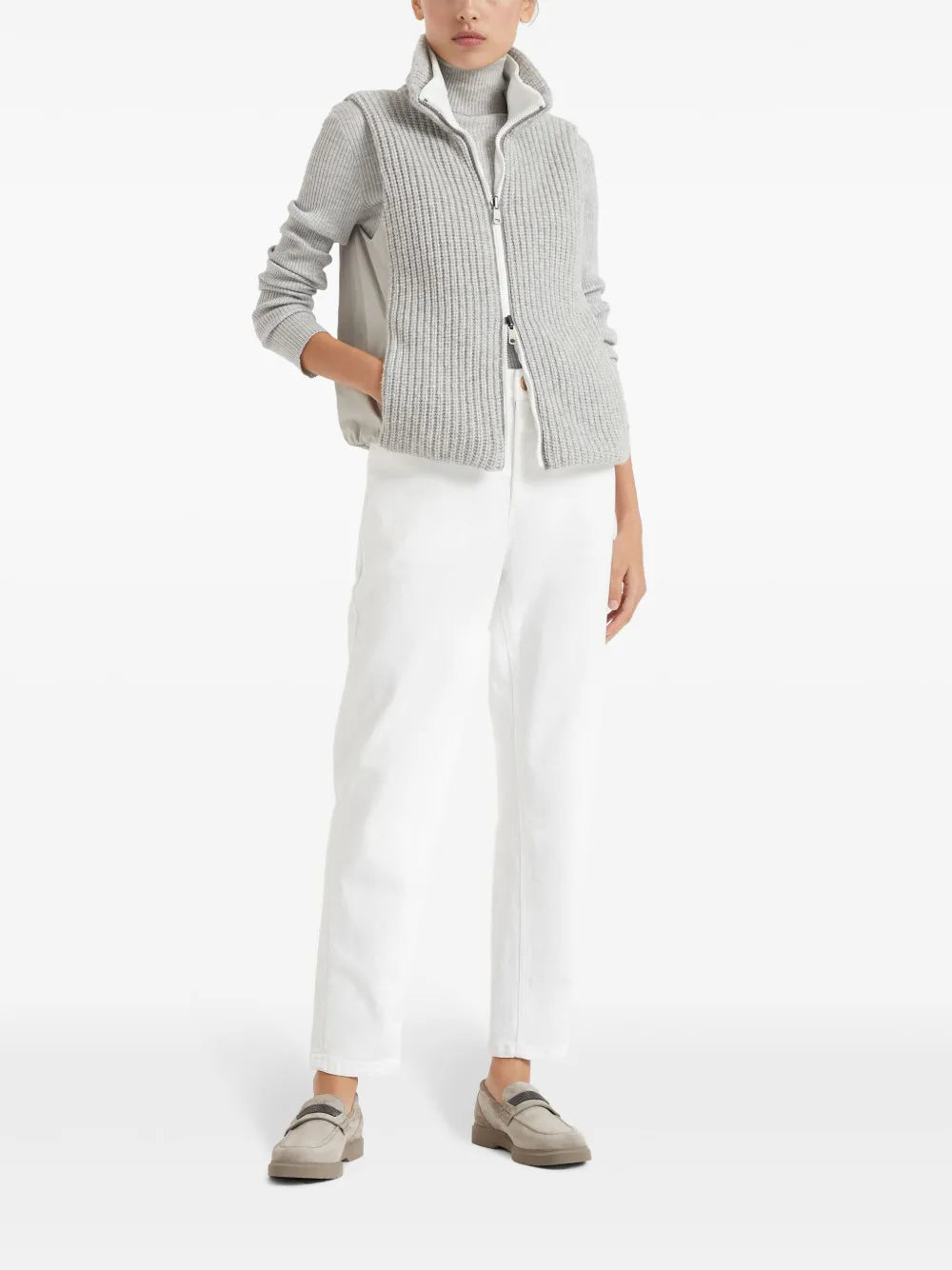 Ribbed-Knit Roll-Neck Jumper