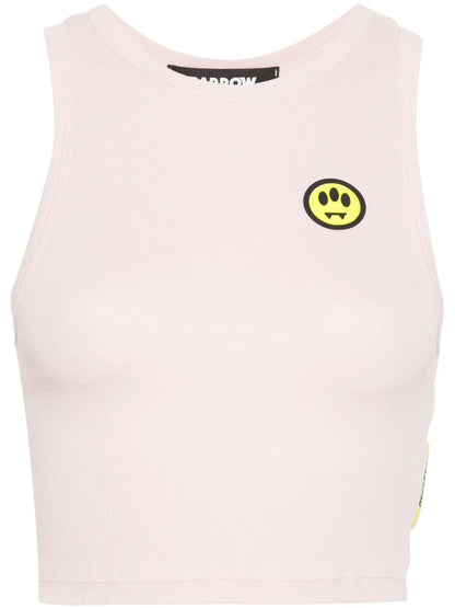Logo-Print Cropped Top
