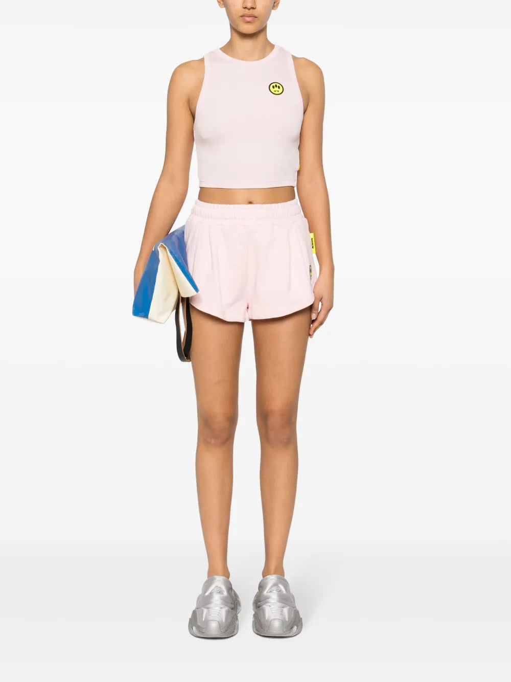 Logo-Print Cropped Top