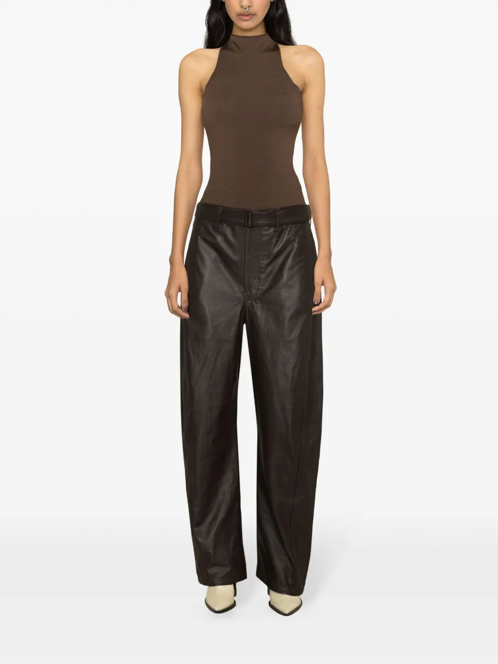 High-Waist Wide-Leg Trousers