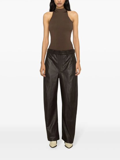 High-Waist Wide-Leg Trousers