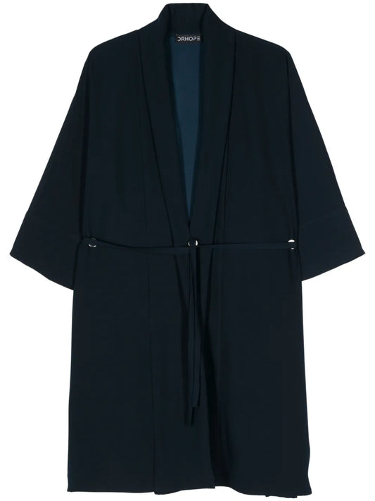 Crepe Belted Coat