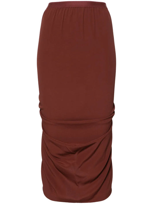 Shrimp Draped Midi Skirt