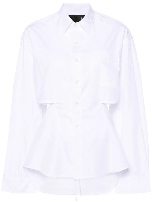 Open-Back Cotton Shirt