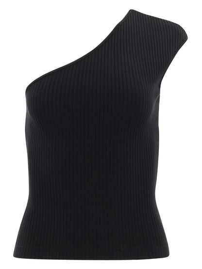 Nessa Ribbed One-Shoulder Top