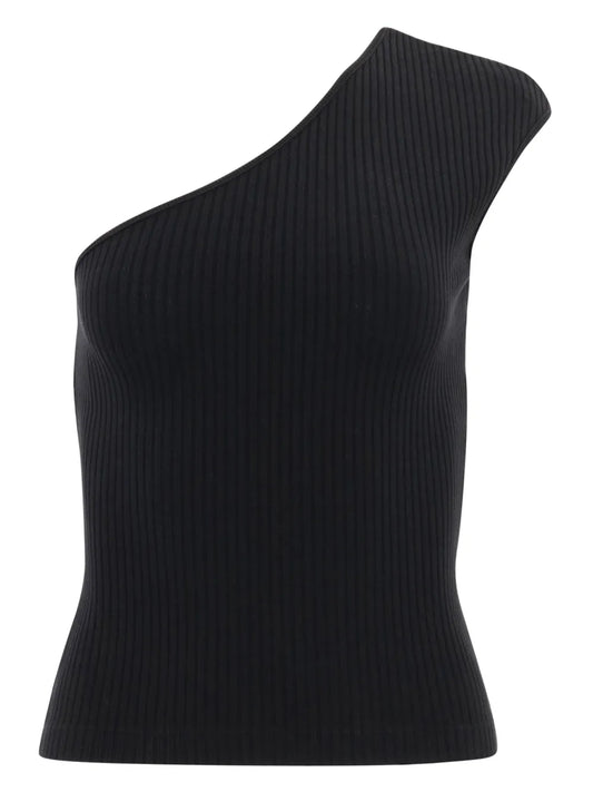 Nessa Ribbed One-Shoulder Top