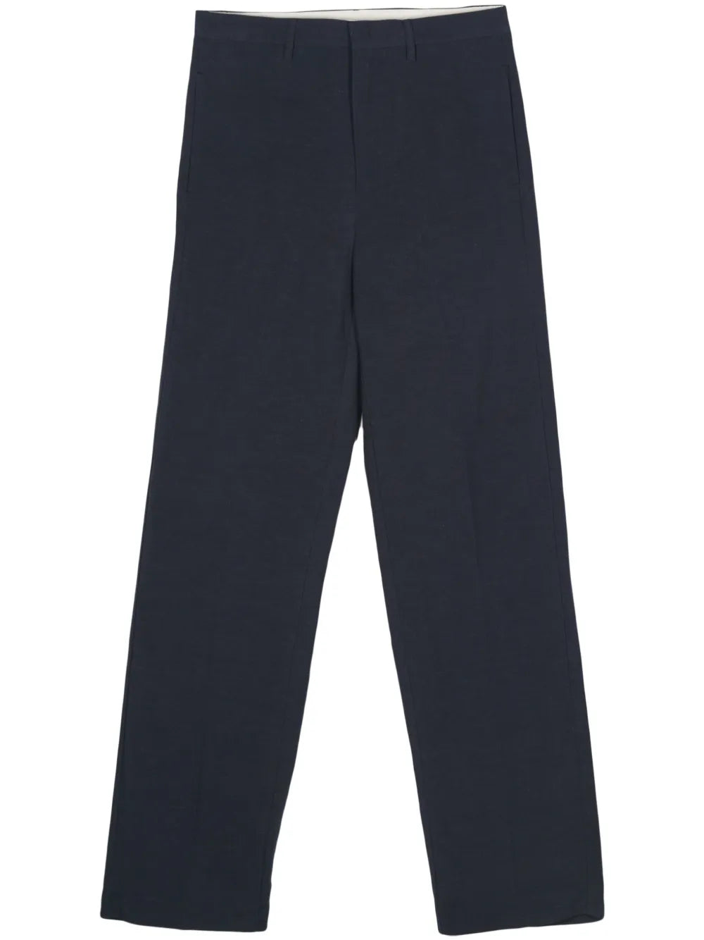 Pressed-Crease Straight-Leg Trousers