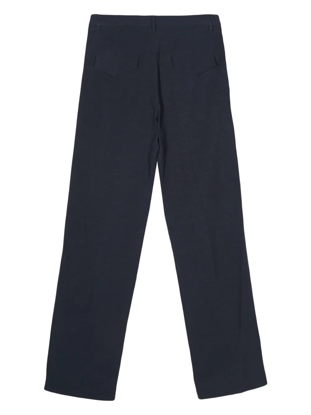 Pressed-Crease Straight-Leg Trousers