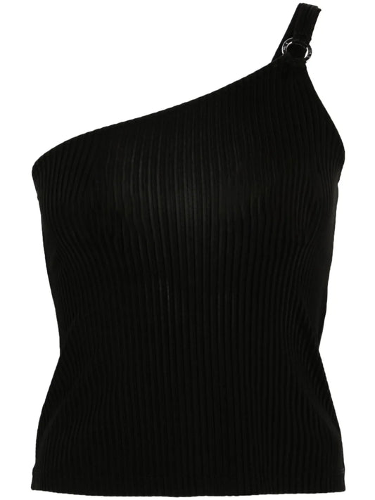One-Shoulder Ribbed Top