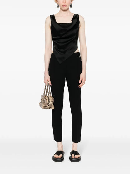 Crepe Cigarette Trousers