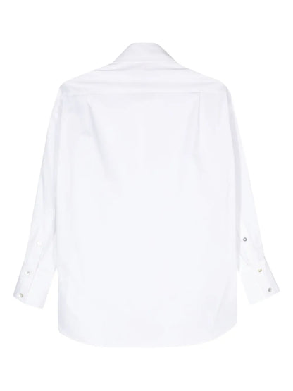 Spread-Collar Poplin Shirt