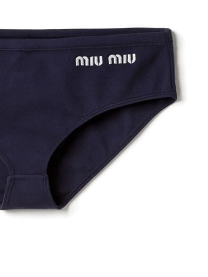 Logo-Embroidered Bikini Bottoms
