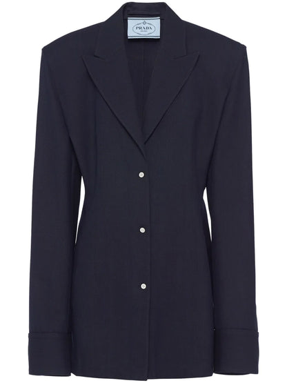 Single-Breasted Pinstripe Jacket