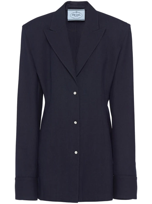 Single-Breasted Pinstripe Jacket