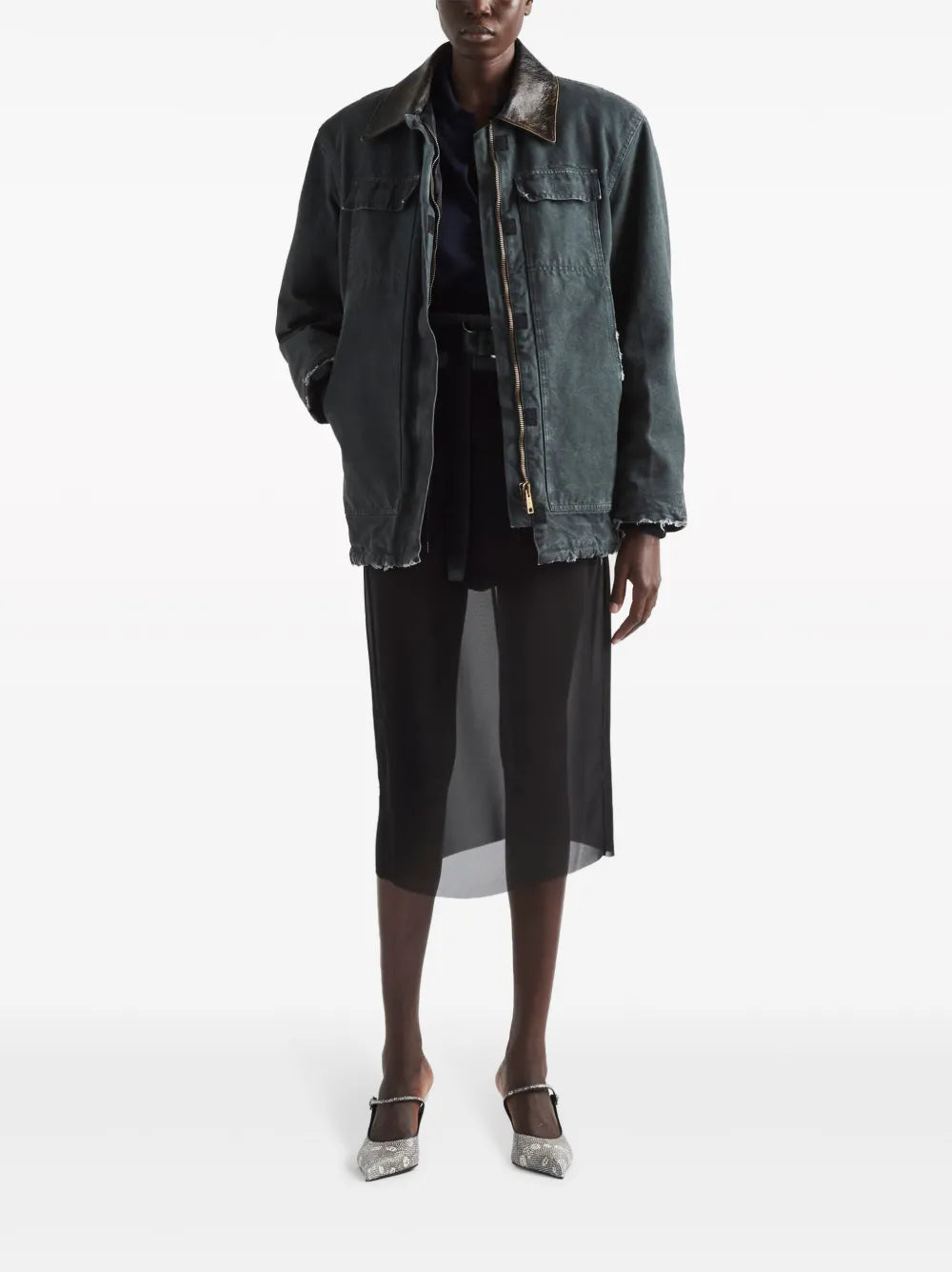 Distressed Canvas Jacket