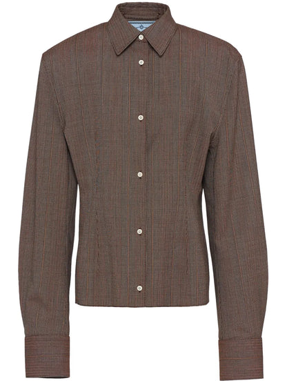 Single-Breasted Pinstripe Jacket