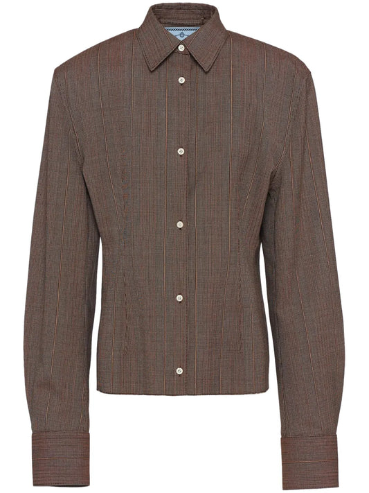 Single-Breasted Pinstripe Jacket