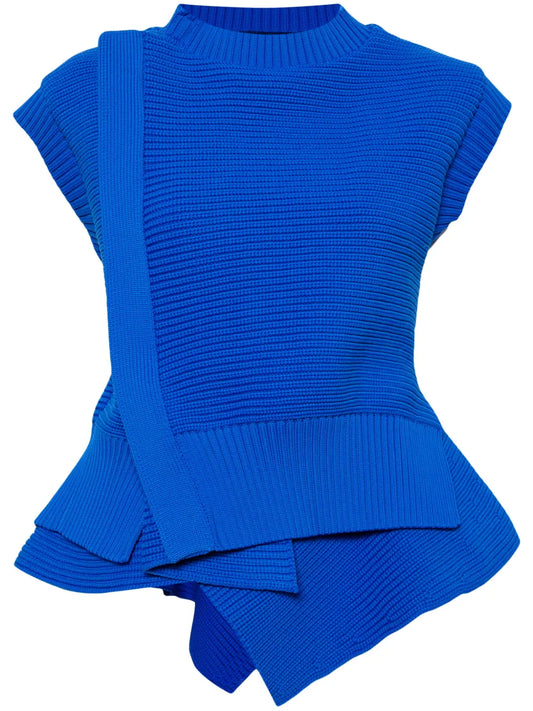 Layered Sleeveless Knit Top