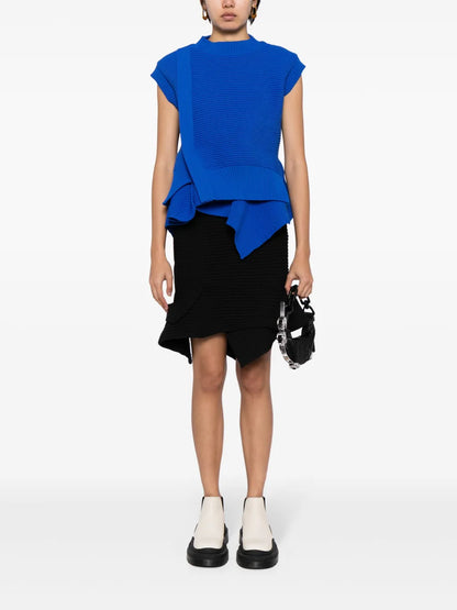 Layered Sleeveless Knit Top