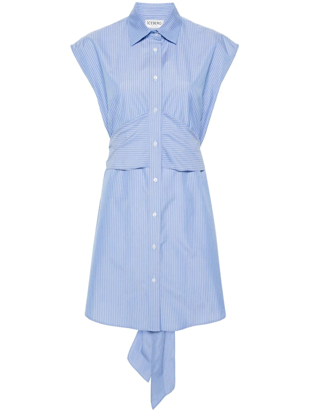 Striped Poplin Mini Dress