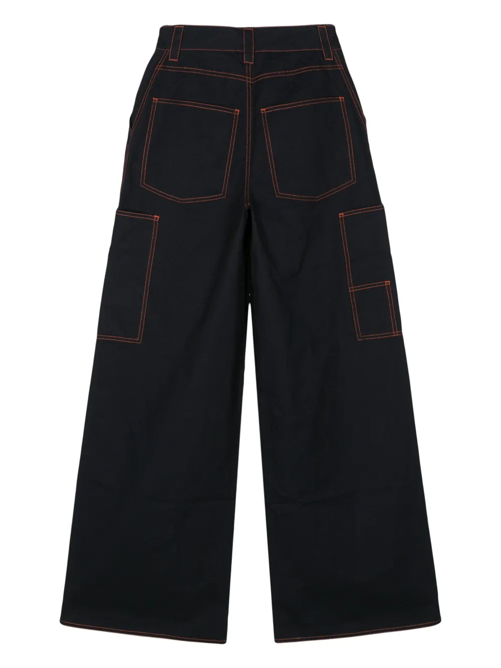 Wide-Leg Cotton Trousers
