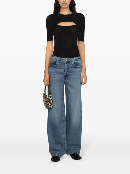 Cut-Out Ribbed Top