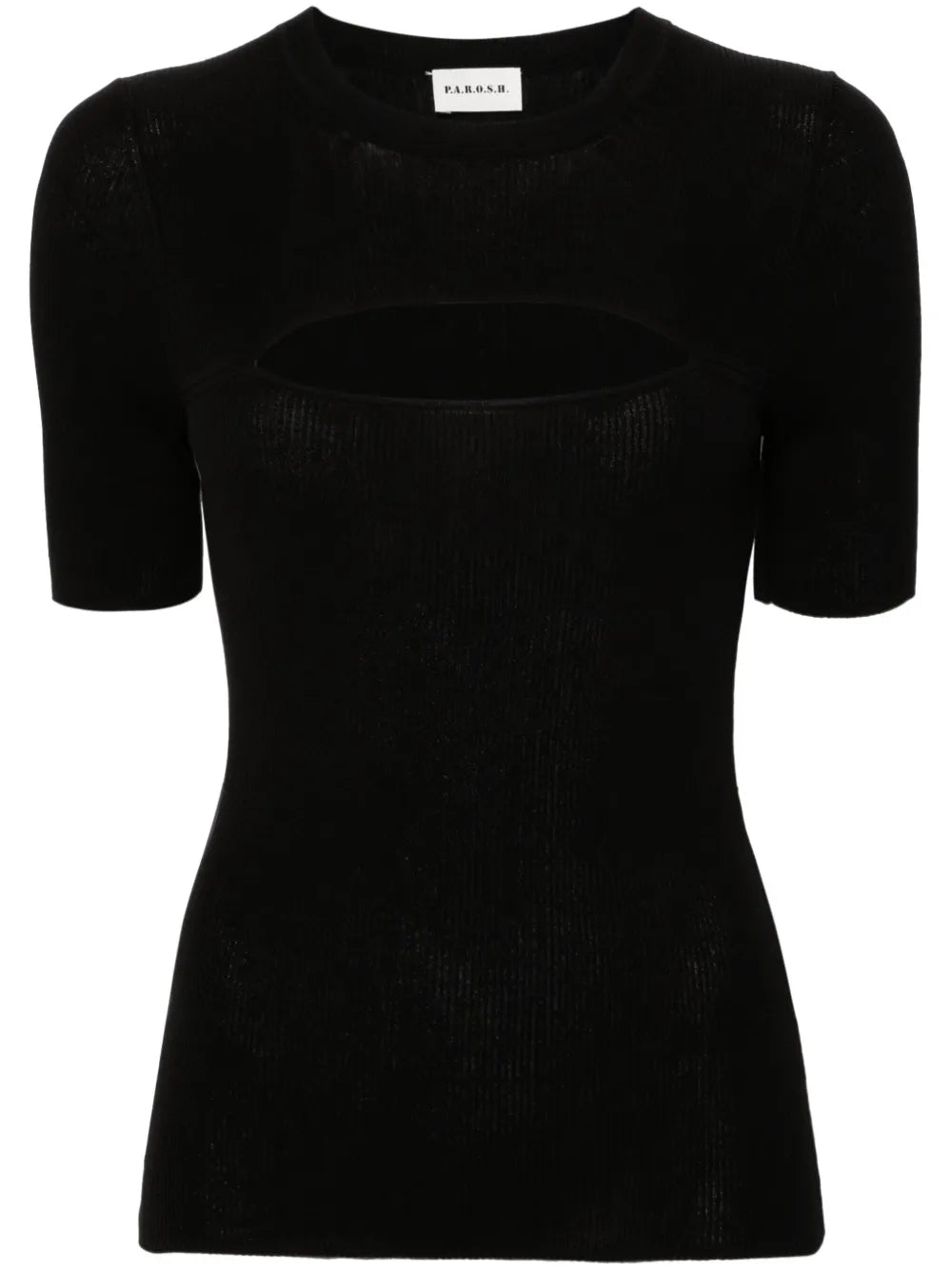 Cut-Out Ribbed Top