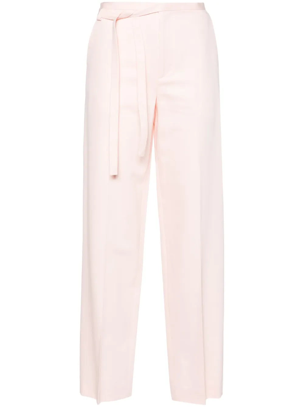 Belted Straight-Leg Trousers