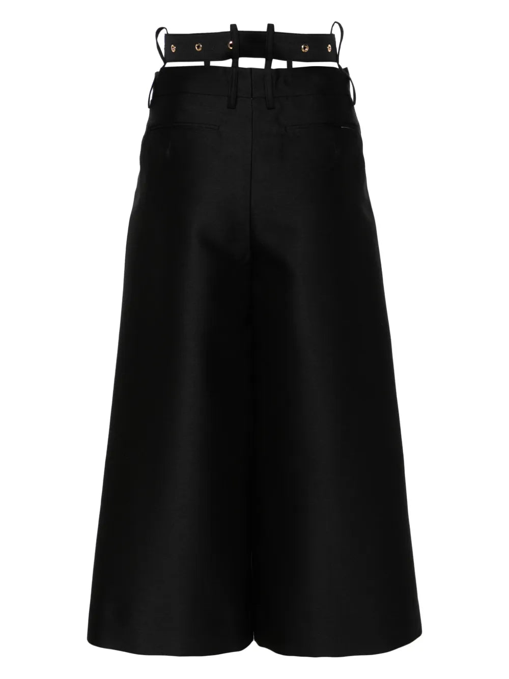 Belted Cropped Trousers
