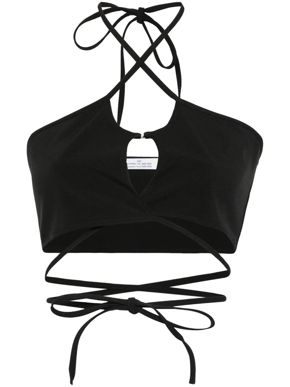 Crossover-Straps Cropped Top