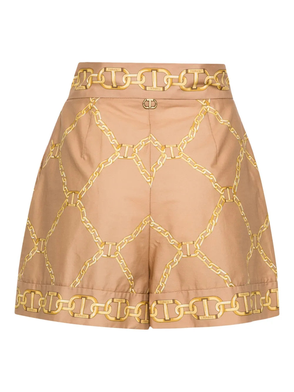 Chain-Link Print Tailored Shorts