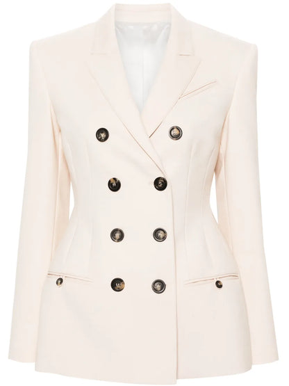 Double-Breasted Fitted Blazer