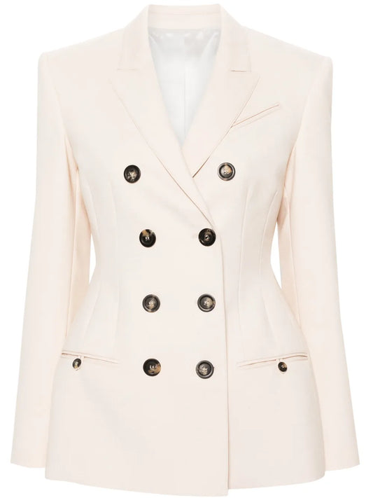 Double-Breasted Fitted Blazer