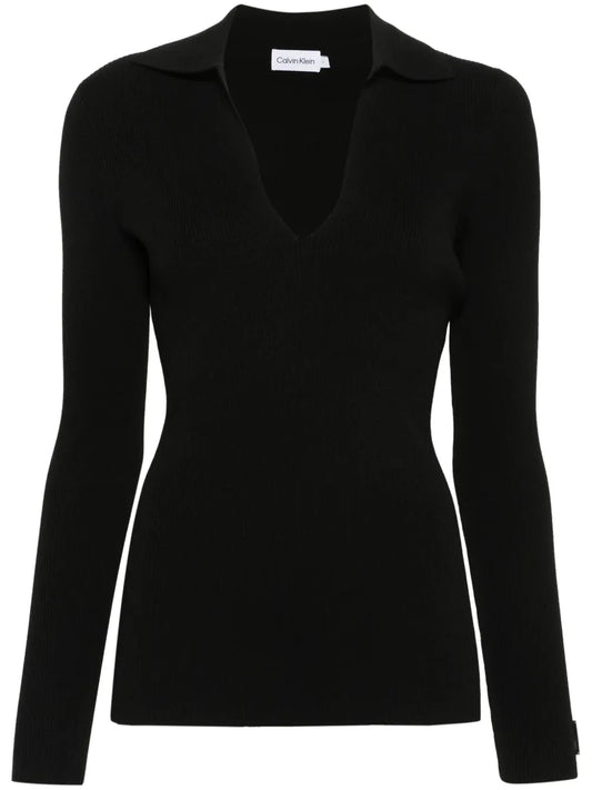 Fine-Ribbed Jumper