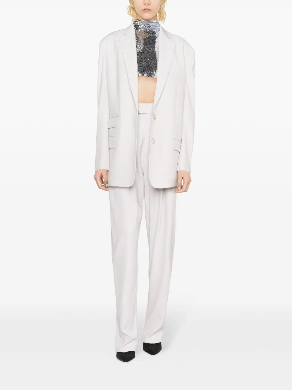 Enya High-Waisted Tailored Trousers