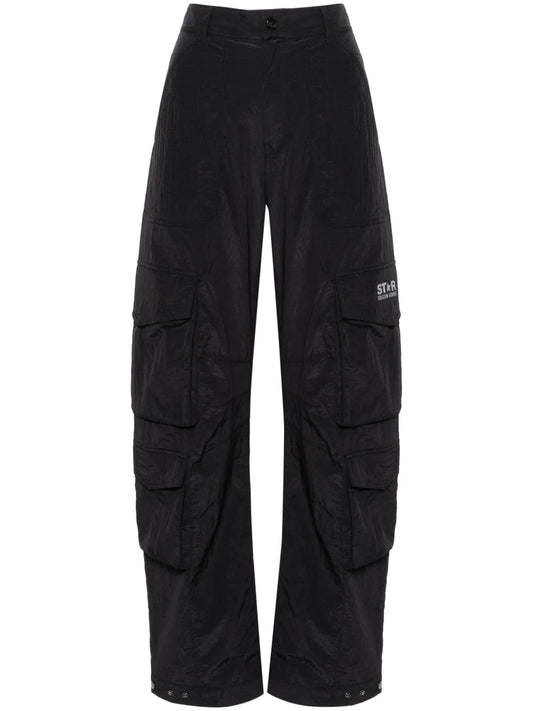 Ripstop Mid-Rise Cargo Trousers