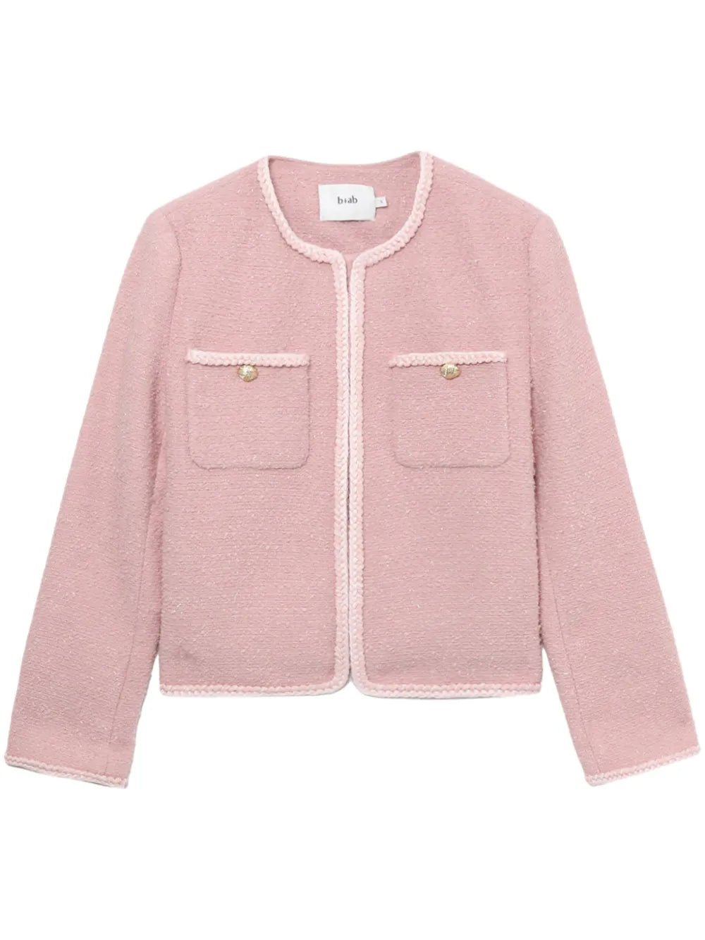Braided-Trim Tweed Jacket