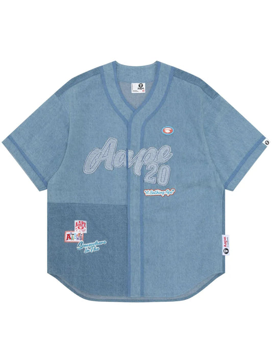 Logo-Appliqué Denim Shirt