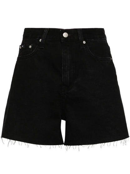 High-Rise Denim Shorts