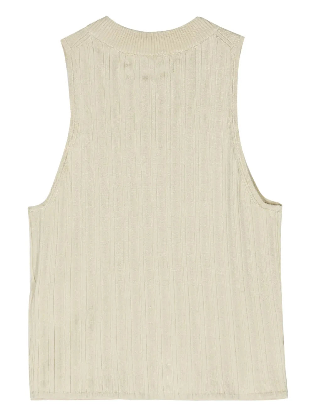 Logo-Patch Ribbed-Knit Top