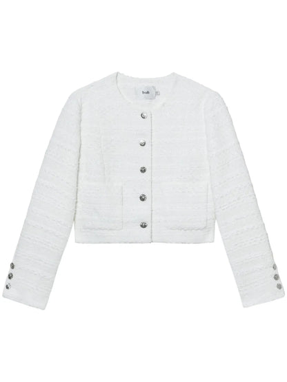 Tweed Button-Up Jacket