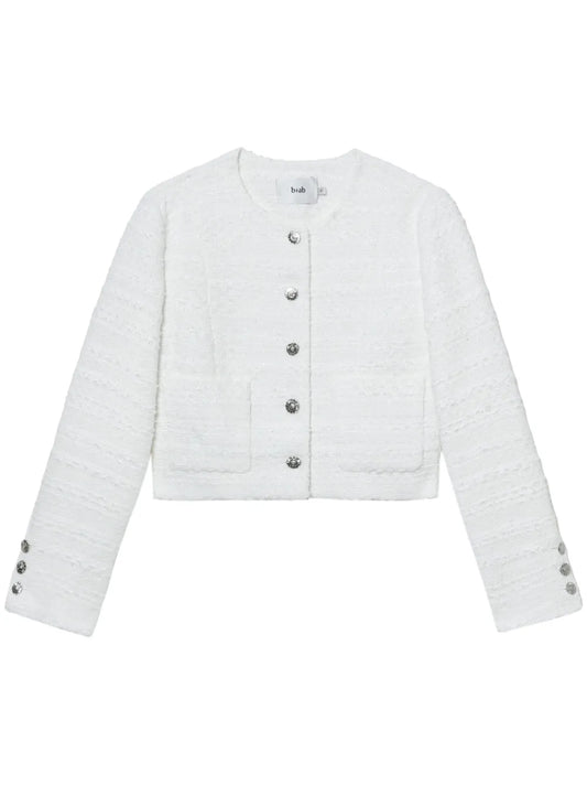 Tweed Button-Up Jacket