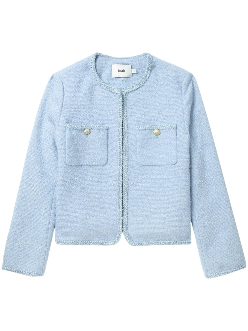 Braided-Trim Tweed Jacket