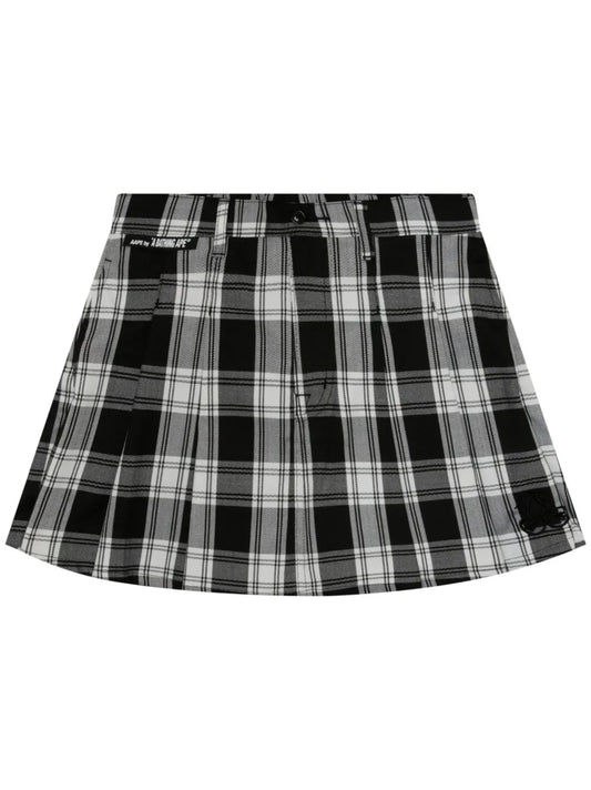 Checked Logo-Appliqué Skorts