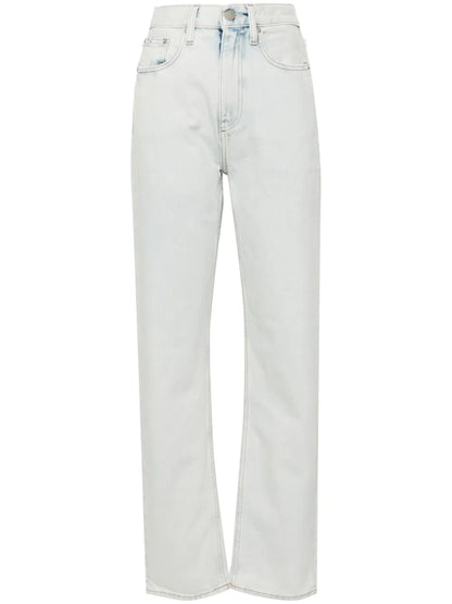 High-Rise Straight-Leg Jeans