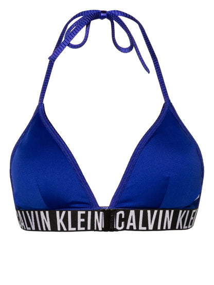 Logo-Underband Triangle Bikini Top