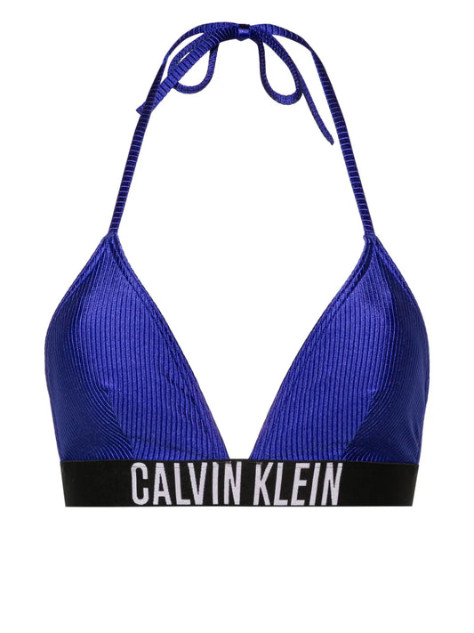 Logo-Underband Triangle Bikini Top