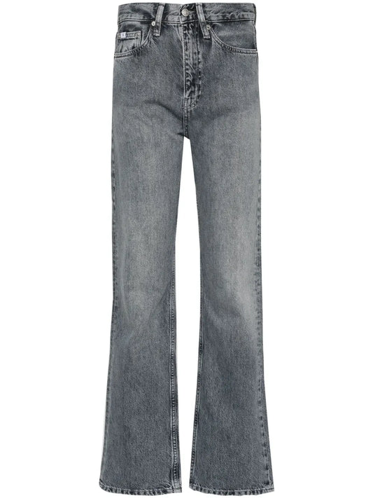 High-Rise Straight Jeans